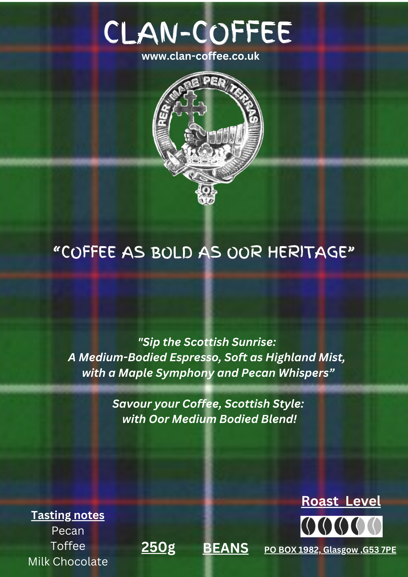 Bold Blend Coffee | Roast Level 3 | clan-coffee.co.uk