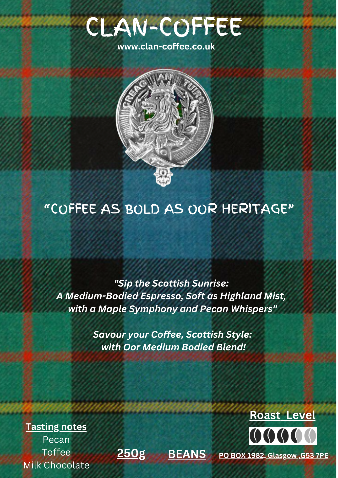 Bold Blend Coffee | Roast Level 3 | clan-coffee.co.uk