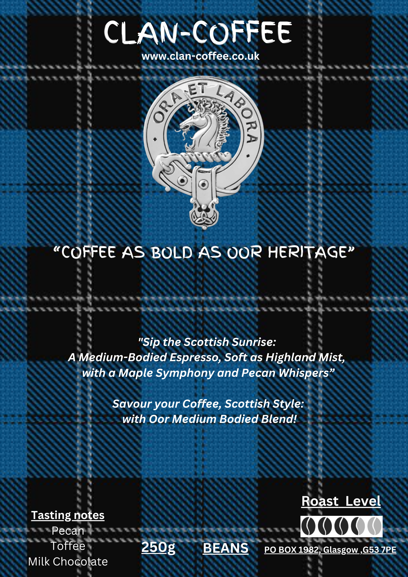 Bold Blend Coffee | Roast Level 3 | clan-coffee.co.uk