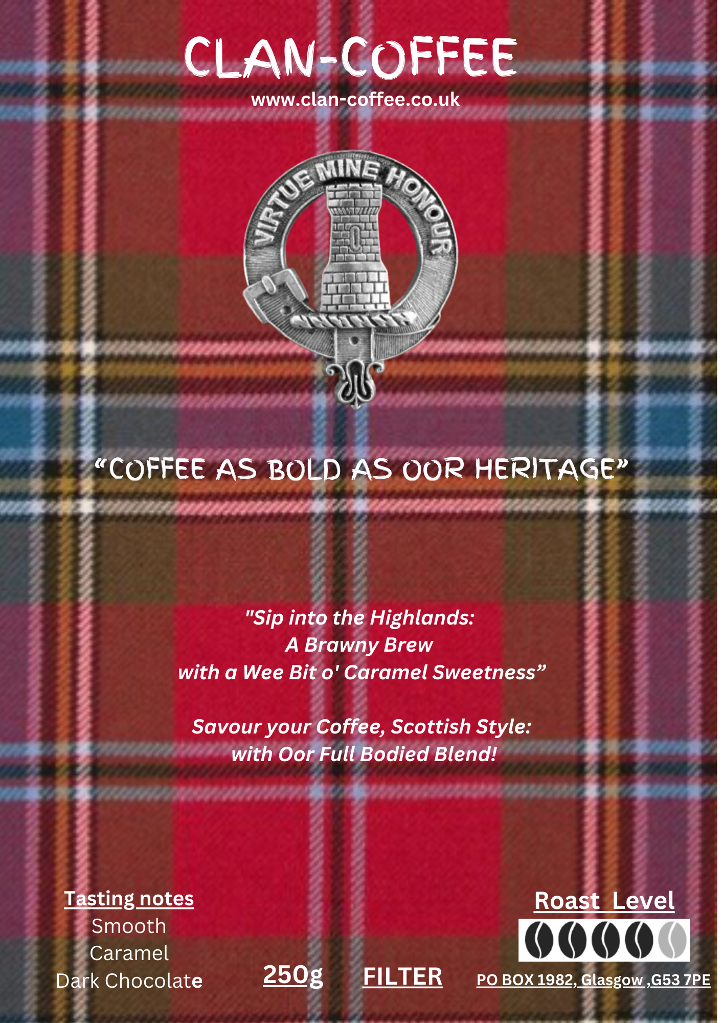 BRAVE Blend Coffee | Roast Level 4 | clan-coffee.co.uk