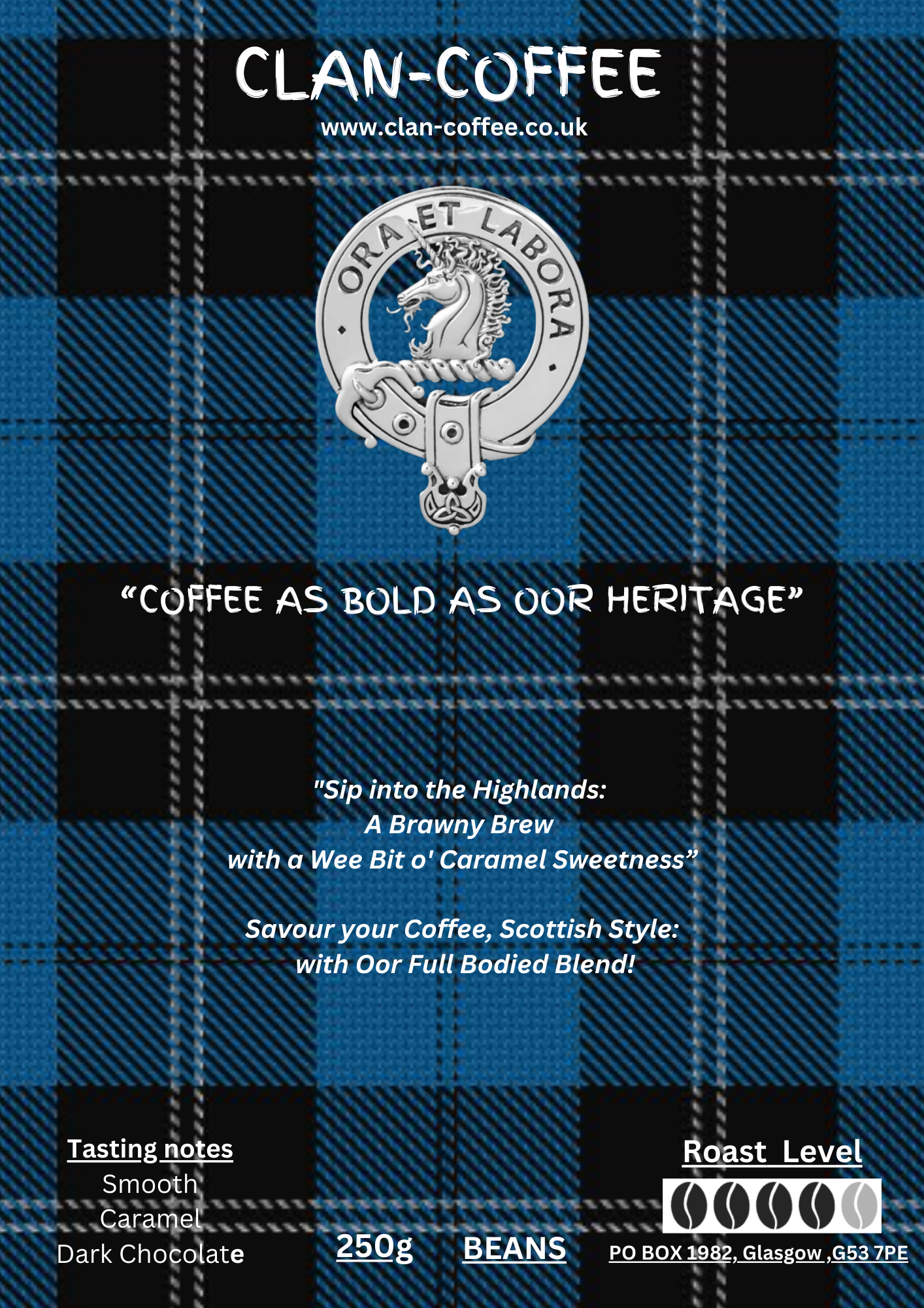 BRAVE Blend Coffee | Roast Level 4 | clan-coffee.co.uk