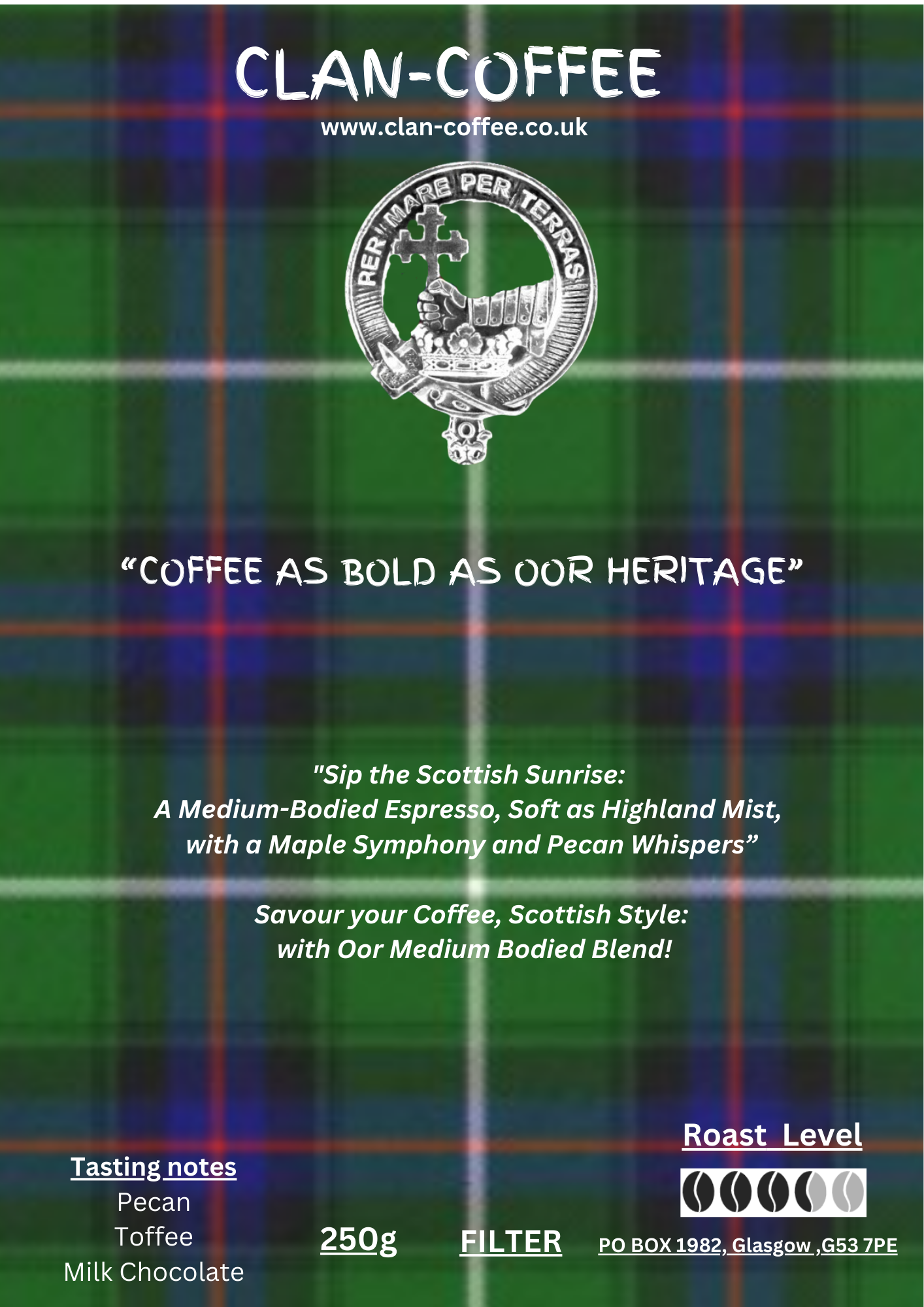 Bold Blend Coffee | Roast Level 3 | clan-coffee.co.uk