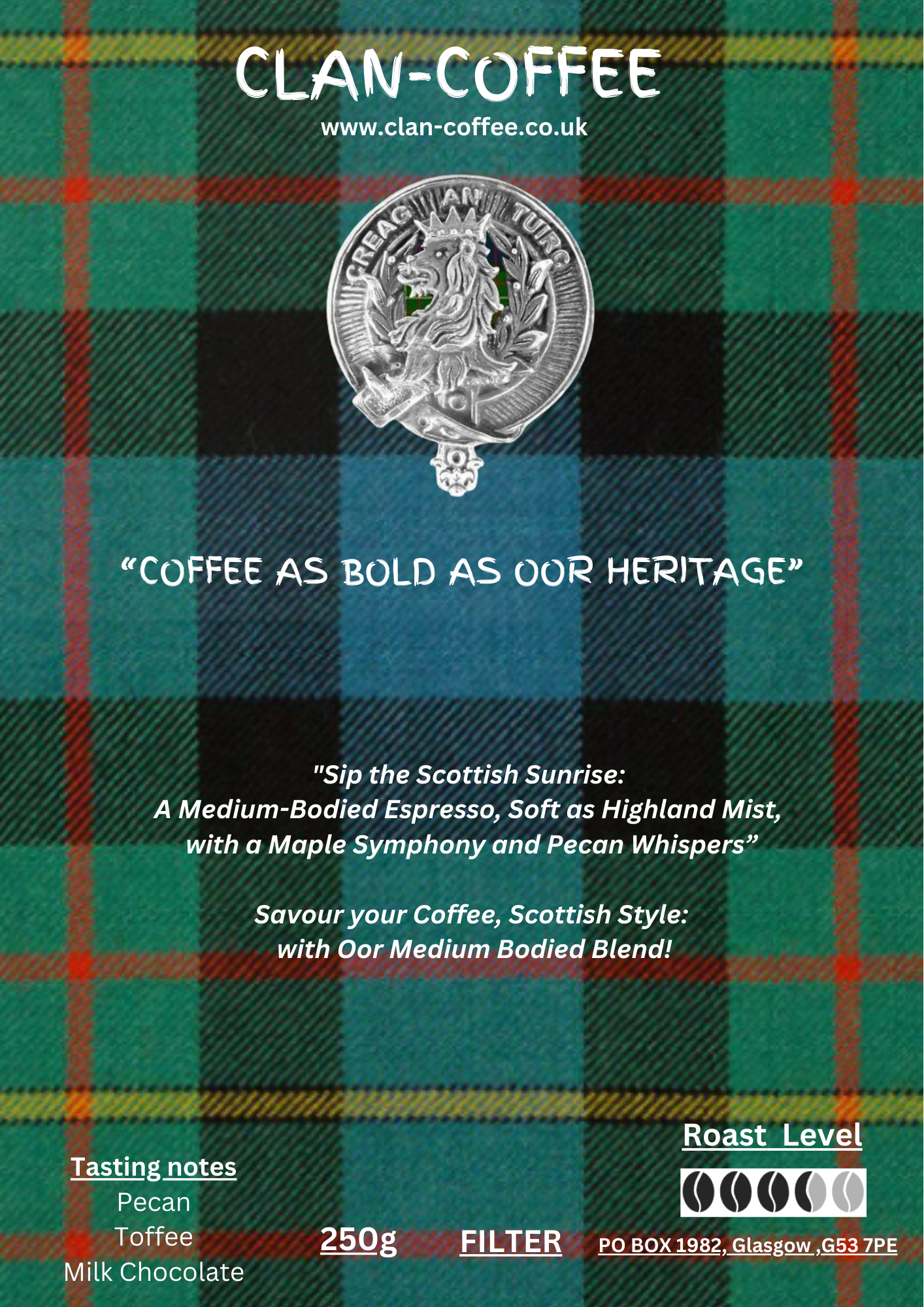 Bold Blend Coffee | Roast Level 3 | clan-coffee.co.uk