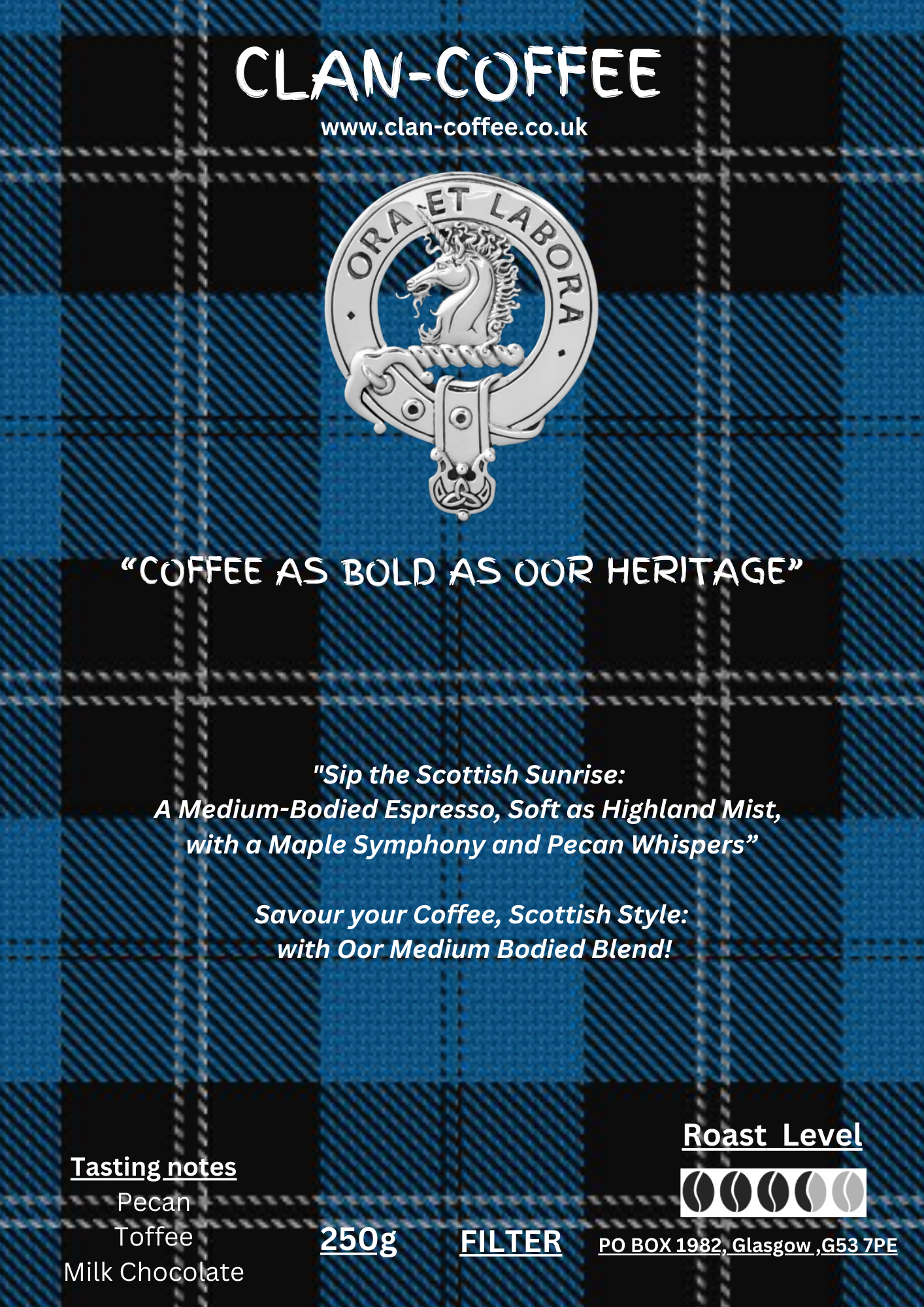 Bold Blend Coffee | Roast Level 3 | clan-coffee.co.uk