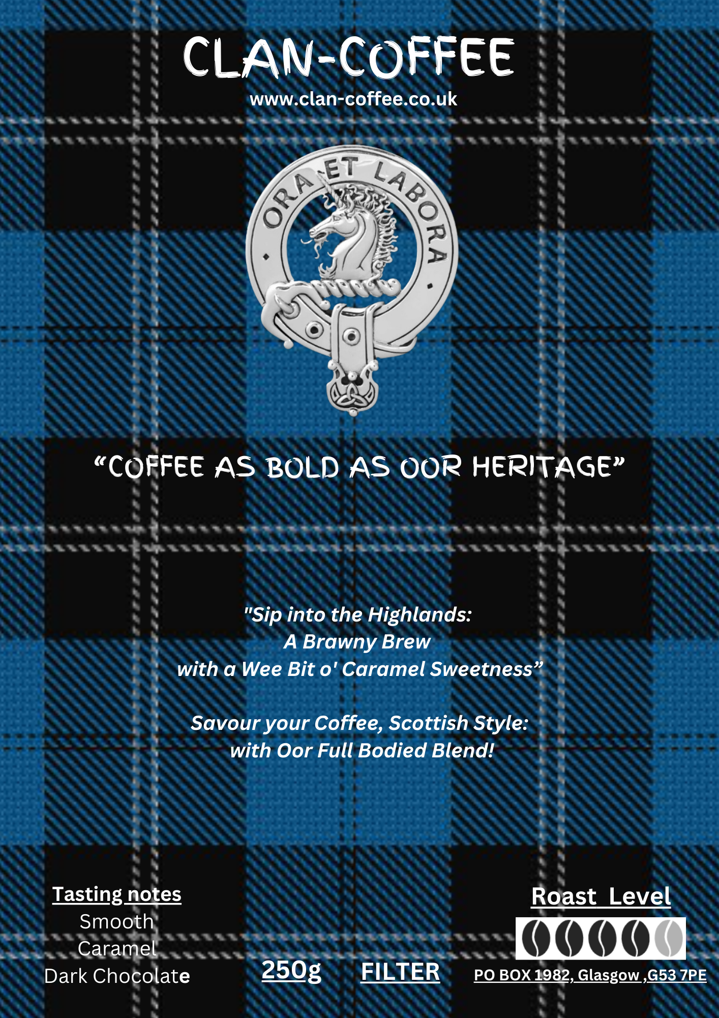 BRAVE Blend Coffee | Roast Level 4 | clan-coffee.co.uk