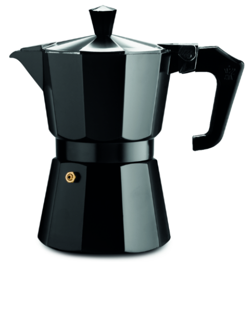 Shop Black Enamel Moka Coffee Pot | clan-coffee.co.uk